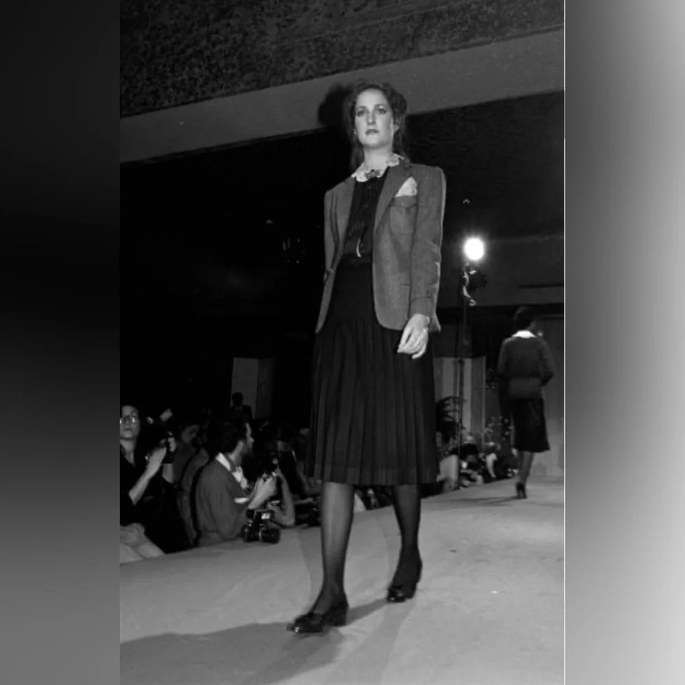 Vintage 70s 80s Ralph Lauren Wool Herringbone Blazer Equestrian Jacket Runway M - Picture 4 of 16
